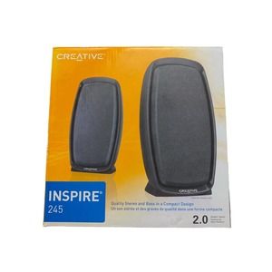 Creative Labs Inspire 245 2.0 Channel Computer Speaker System - 4 Watts INCL PSU
